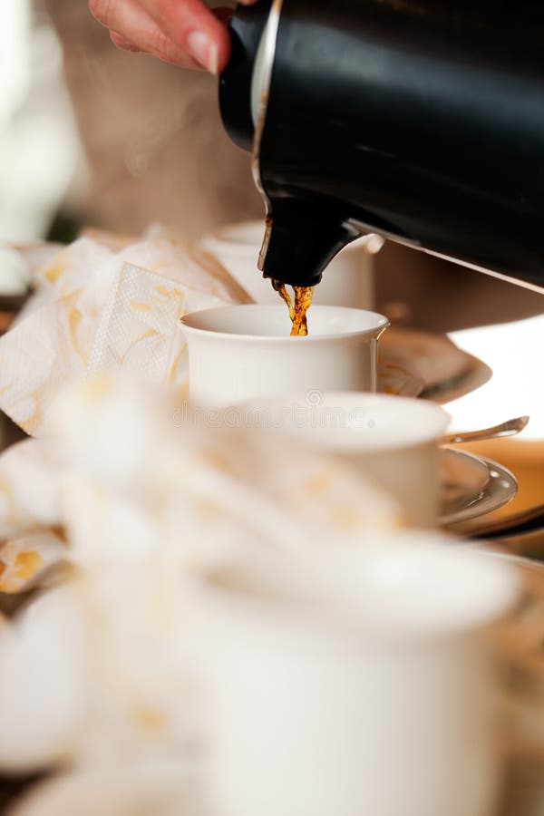 Serving coffee stock photo. Image of celebration, food 26379568
