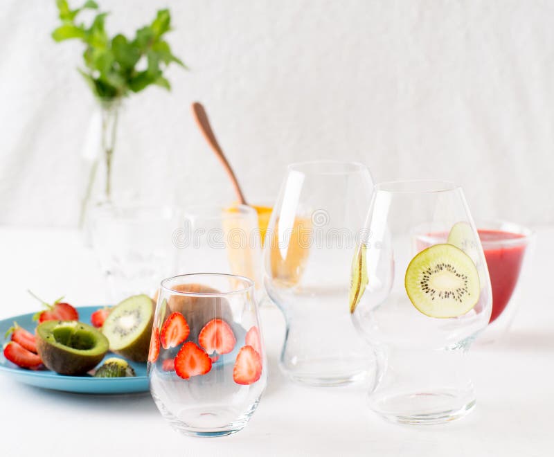 Serving Glasses for Dessert Stock Photo Image of vegan, fruit 118229738