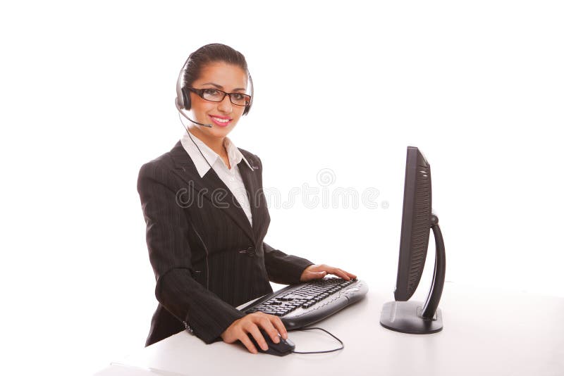 Serviço com um sorriso imagens de stock Serviço com um sorriso imagens de stock