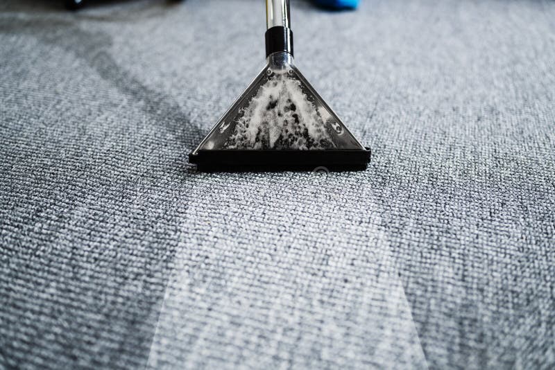 Serviço profissional de limpeza de tapetes. aspirador