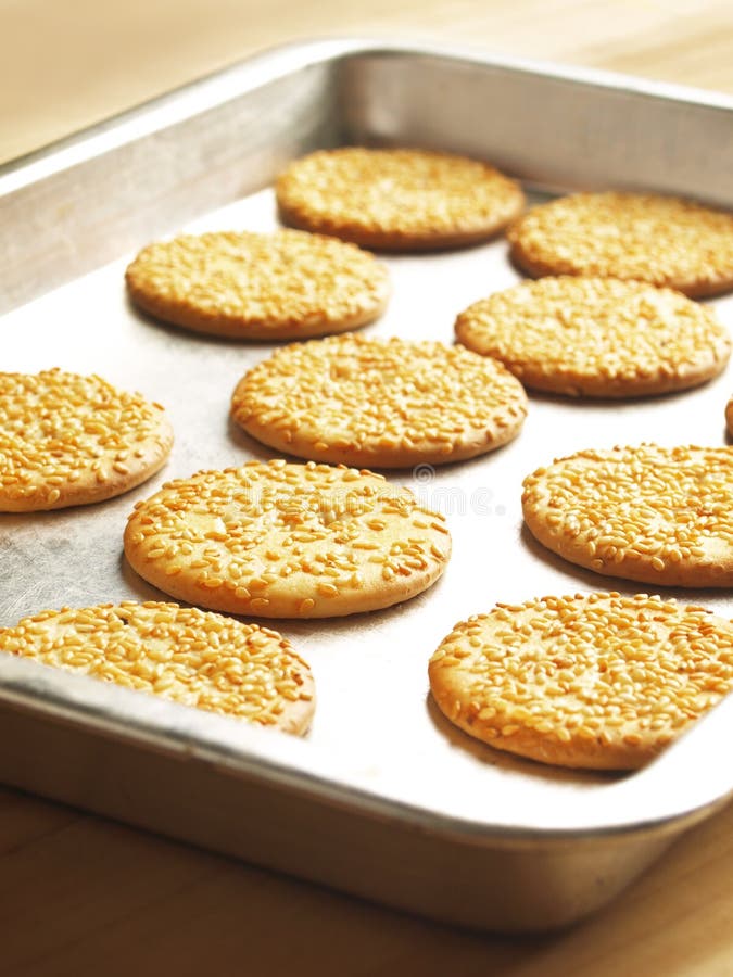 Asian sesame biscuits stock photo. Image of closeup, seeds 21536058