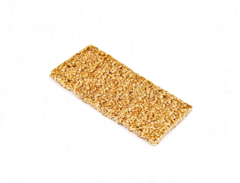 Sesame Brittle Kozinaki, Chikki Traditional Indian Sweet Isolated