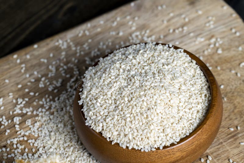 Sesame Seeds for Use in Cooking and Dessert Preparation Stock Photo ...