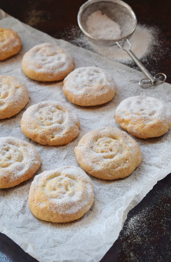 Sesame Shortbread with Date Stuffing. Middle Eastern Cookies. Eid and Ramadan Dates Sweets. Kahk
