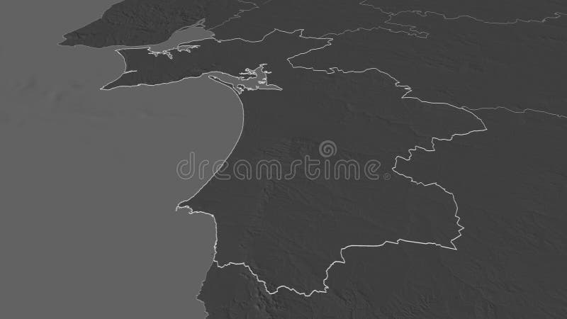 Zoom on Portugal Map and Flag. World Map. 10236063 Vector Art at