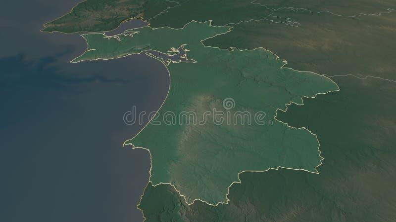 Zoom on Portugal Map and Flag. World Map. 10236063 Vector Art at