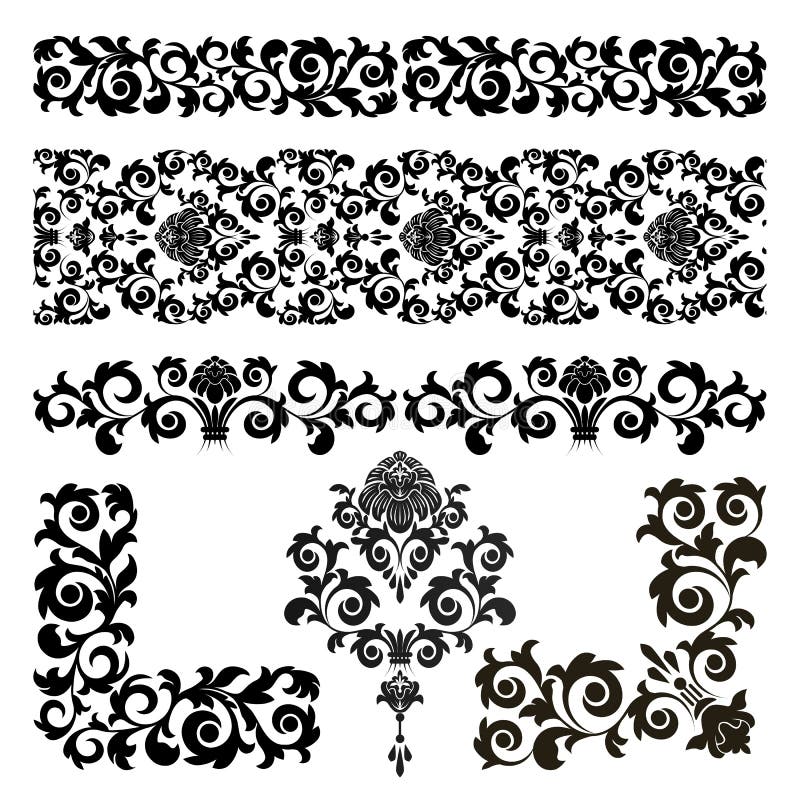 Set stock vector. Illustration of background, flower - 16318953