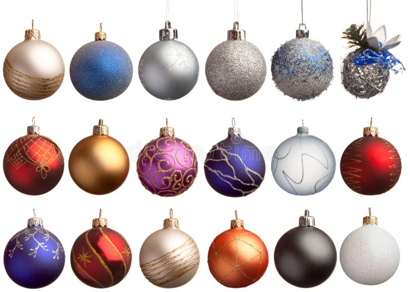 Set of 18 chrismas balls