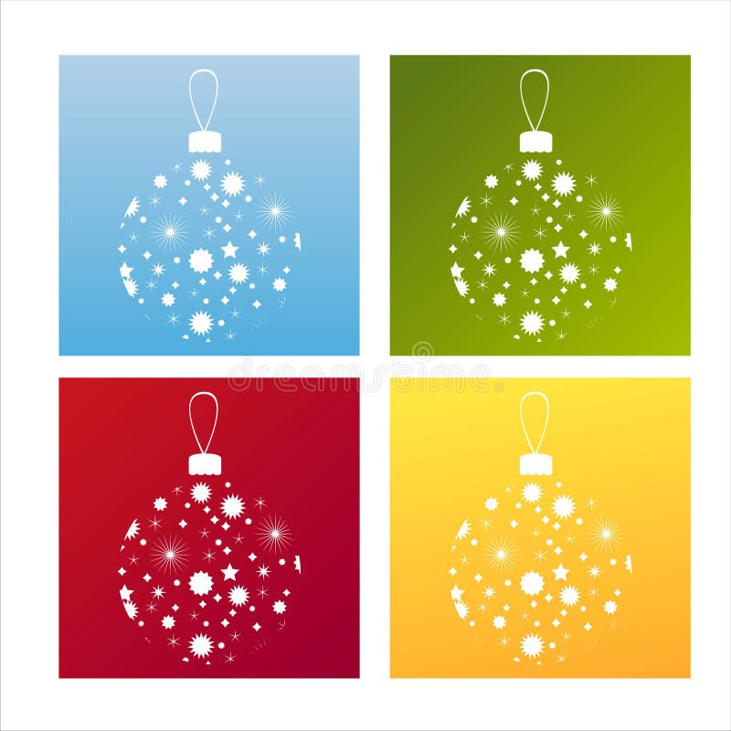 Set of 4 christmas backgrounds