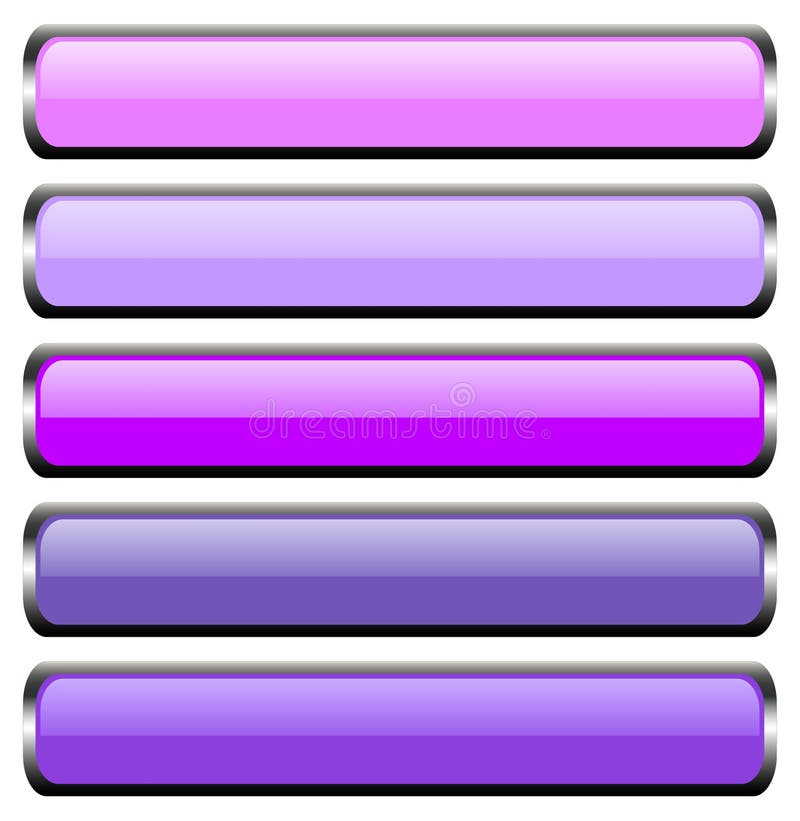 Set of 5 metal buttons stock illustration. Illustration of abstract