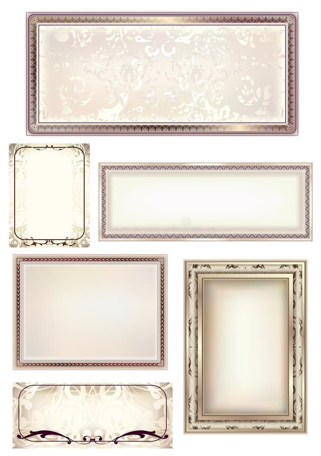 Set of 6 frames