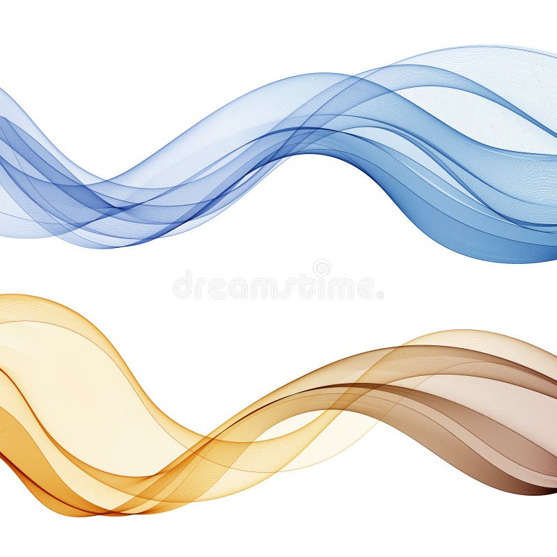 Set of abstract colored waves. Presentation template, advertising banner. eps 10 royalty free illustration