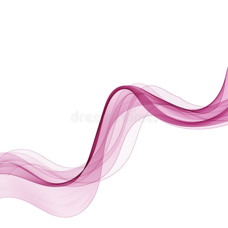 Set of abstract colored waves. Vector background. Design element. eps 10 stock illustration