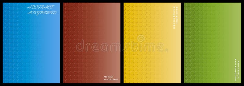 Set of abstract geometric backgrounds of circles stock illustration