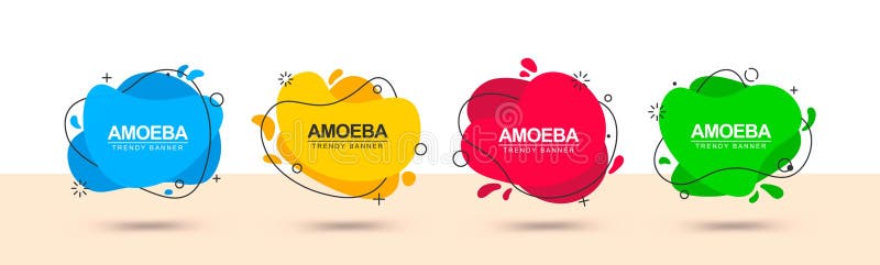 Set of abstract liquid shape banners royalty free illustration Set of abstract liquid shape banners royalty free illustration
