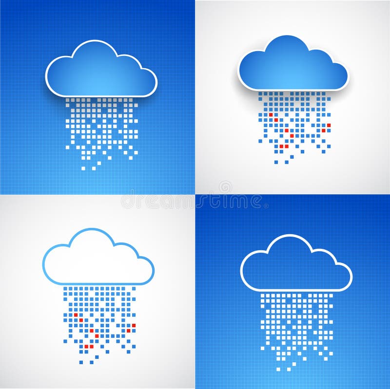 Set of abstract technology cloud theme backgrounds. vector illustration Set of abstract technology cloud theme backgrounds. vector illustration