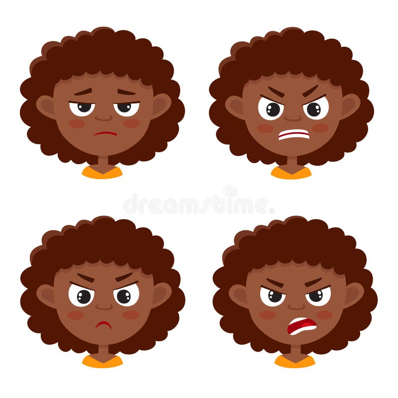 Scared Face Girl Clip Art - Scared Face Girl Image