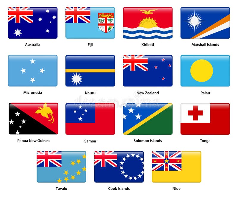 All Flags Of The World In Alphabetical Order Rectangle Glossy Style