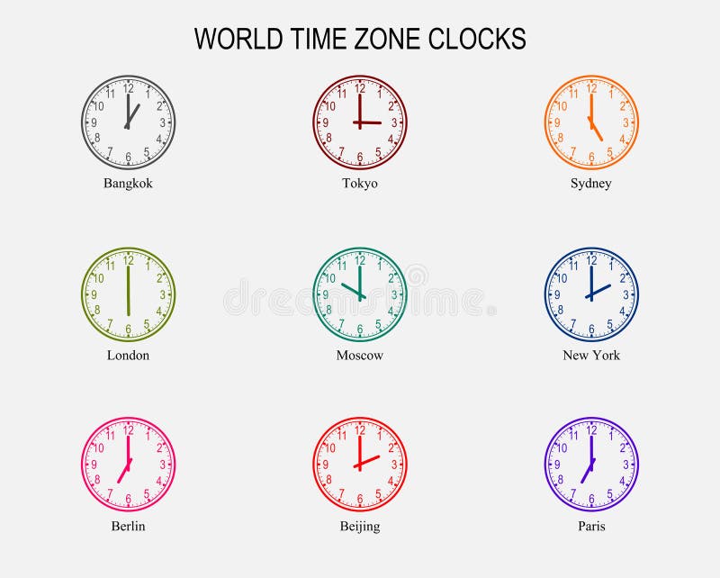 world time analog watch