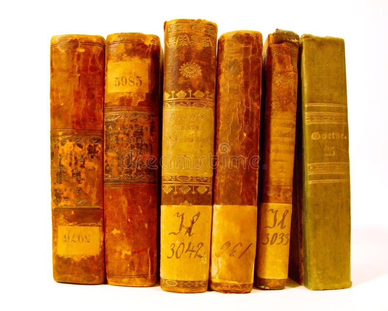 Set of antique books stock photo. Image of isolated, aged 2106228
