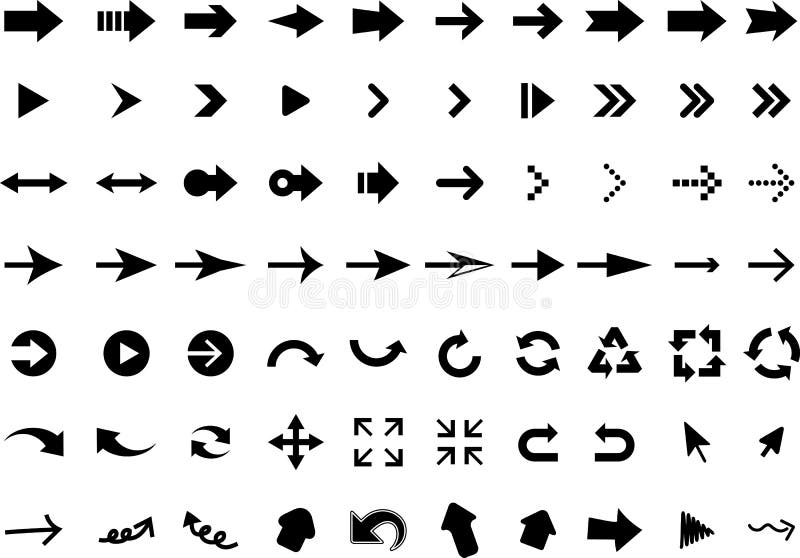 Set of arrow icons