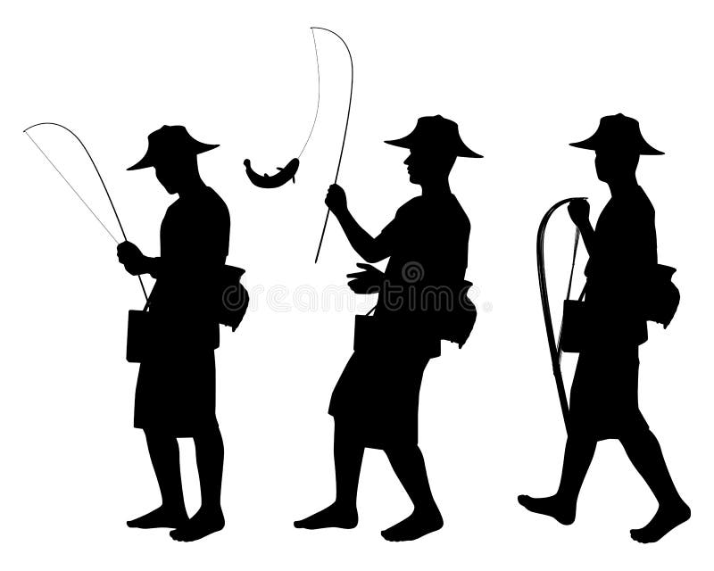 Fishing Pole Silhouette Vector Stock Illustrations – 702 Fishing Pole  Silhouette Vector Stock Illustrations, Vectors & Clipart - Dreamstime