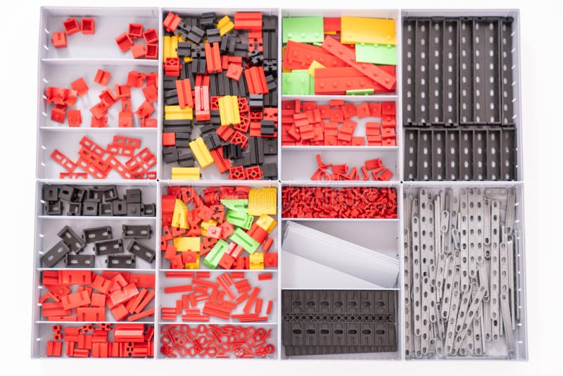 Set for Assembling Mechanical Toys. Stock Photo Image of engineering, machine 267312384