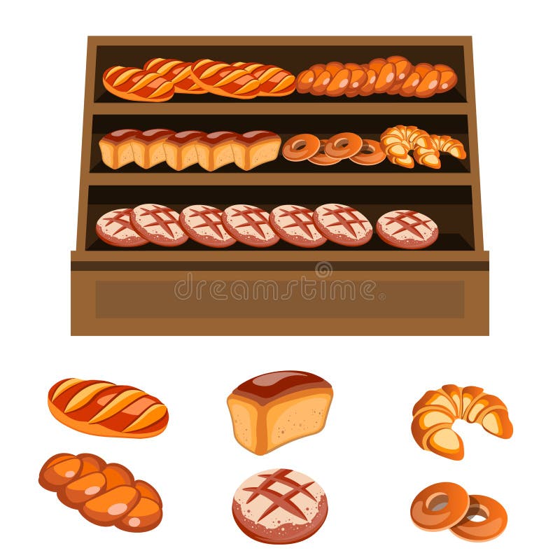 Wooden Shelves With Ornamental Plants Stock Vector - Illustration of