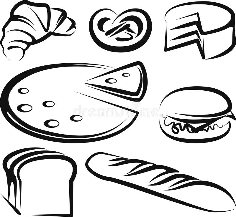 Collection of baking items Royalty Free Vector Image