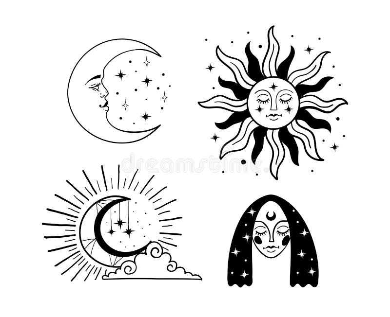 Boho Style Sun Moon Stock Illustrations 1 965 Boho Style Sun Moon Stock Illustrations Vectors Clipart Dreamstime