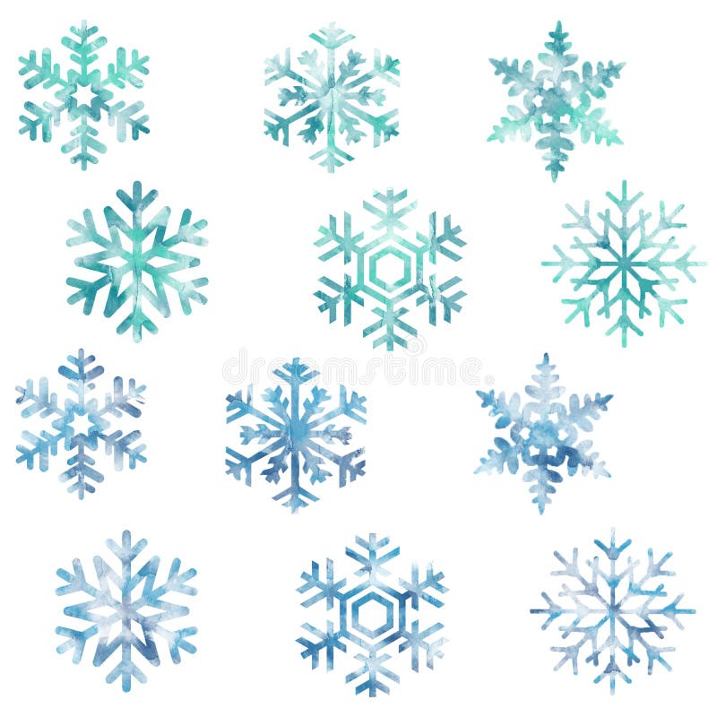 Snowflake Winter Watercolor Sticker