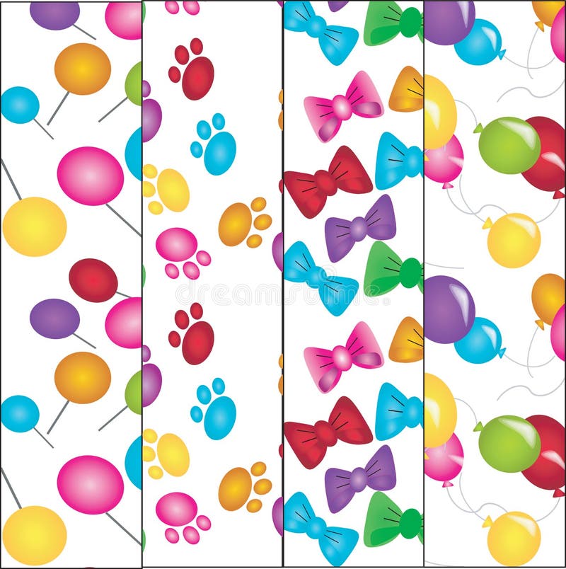 Set:birthday texture ,vector