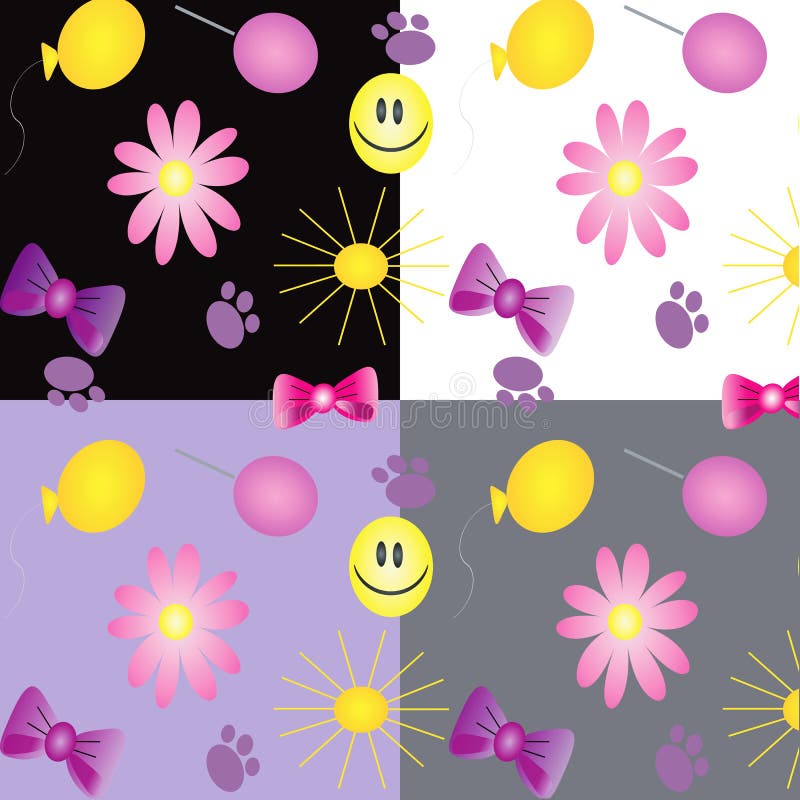 Set:birthday texture ,vector