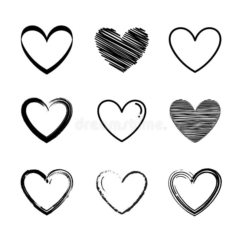 Heart Shape Outline Images – Browse 253,931 Stock Photos, Vectors