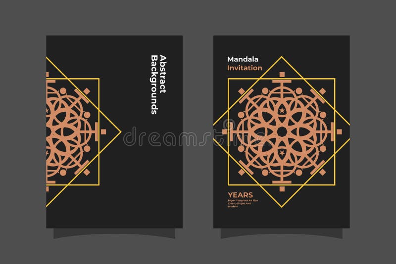 Download Set Of Black Paper Mandala Art Design Template Layout Vector Svg Stock Photo Illustration Of Event Financial 193931028