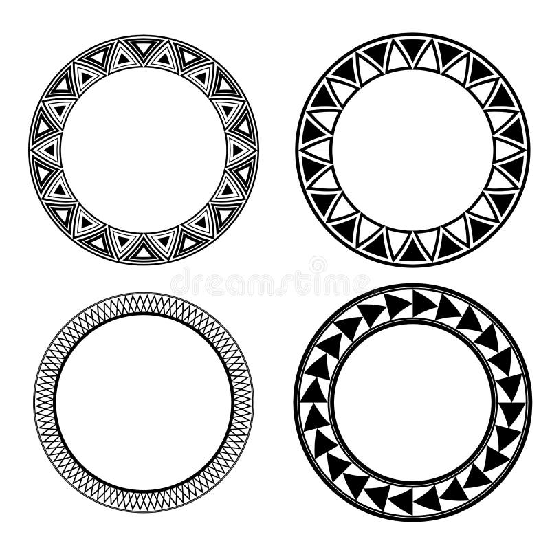 Black White Geometric Border Stock Illustrations – 58,281 Black White ...