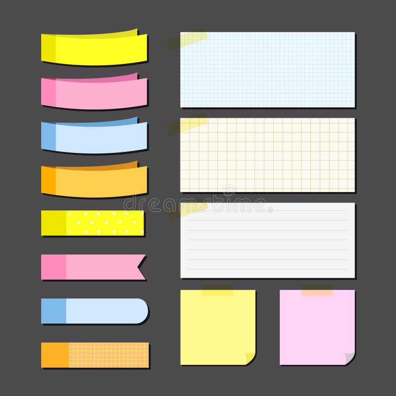 Sticky Notes Stock Illustrations – 9,762 Sticky Notes Stock Illustrations,  Vectors & Clipart - Dreamstime