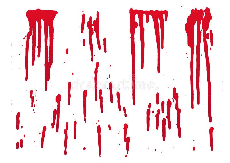Set of Blood for Halloween Decoration, Vector Stock Vector