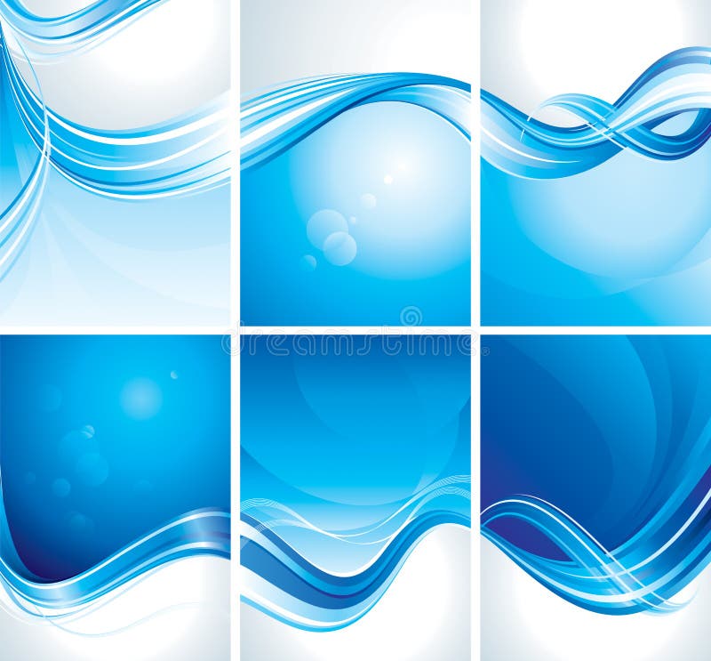 Set of Blue Background royalty free illustration Set of Blue Background royalty free illustration