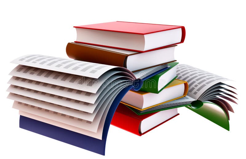 Set of books vector illustration