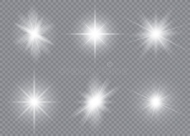 Set of Bright Stars. Sunlight Translucent Special Design Light Effect ...