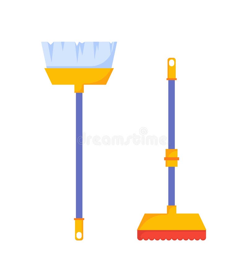 Brooms Mop Stock Illustrations – 142 Brooms Mop Stock