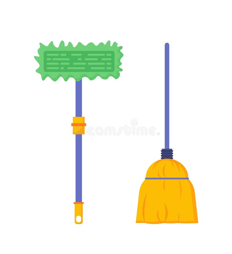 Broom Mop Stock Illustrations – 14,525 Broom Mop Stock Illustrations,  Vectors & Clipart - Dreamstime