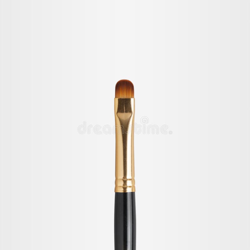 Set of brow brushes on a neutral background. Set of brow round brushes, on a neutral white background macro