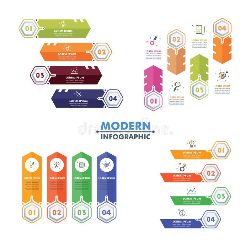 Set of Business Infographic Template.Modern Hexagonal Infographi vector illustration Set of Business Infographic Template.Modern Hexagonal Infographi vector illustration