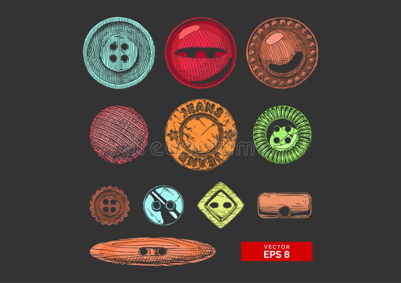 Jeans Metal Buttons Vector Images (over 120)