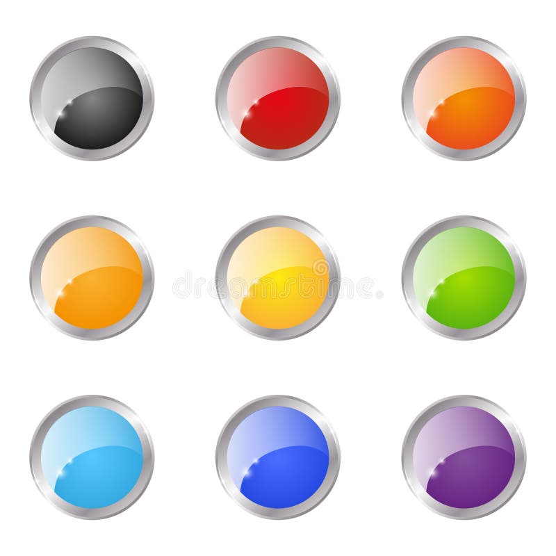 Set of buttons royalty free illustration