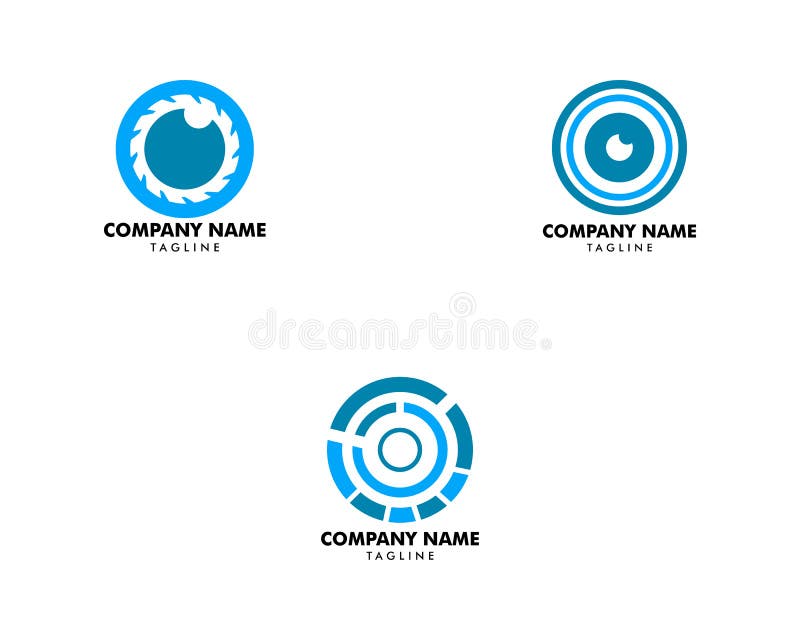 Set of Camera Eye Logo Design Template Stock Vector Illustration of