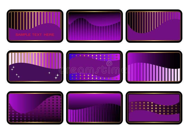 Set of cards. vector.