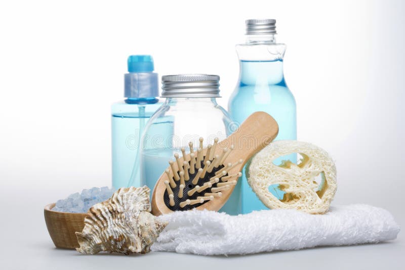 Set for the care of body stock image. Image of liquid 20855131